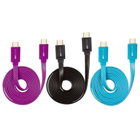 Getpower GetPower Assorted Flat USB Charge/Sync Cable For Universal 4 ft. L GP-PCPD-USBC